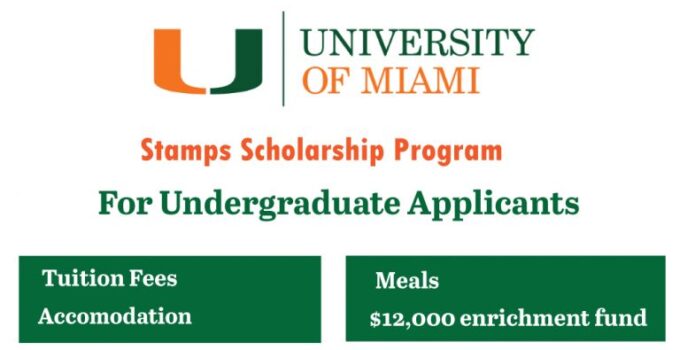 University of Miami Stamps Scholarship