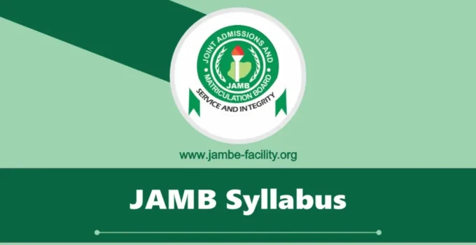 JAMB Syllabus